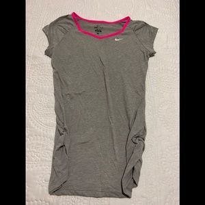 Nike dri fit tennis T-shirt in gray
